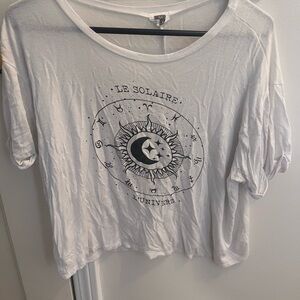 White Graphic Women's Tee